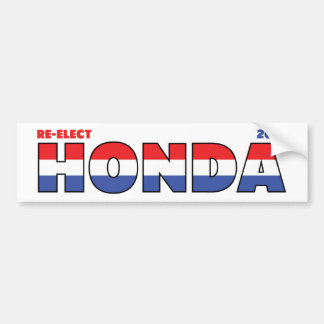 Stem Honda 2010 Verkiezingen Rood Wit en Blauw Bumpersticker