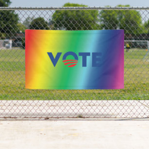 Stem hoop regenboog gradiënt gay pride kleuren lgb spandoek