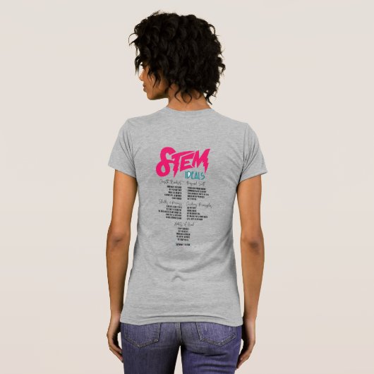STEM Ideals - Grijs T-shirt (Achterkant volledig)