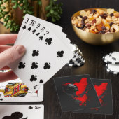 Stem in het rood pokerkaarten (Insitu)