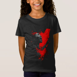 Stem in het rood t-shirt