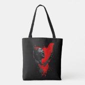Stem in het rood tote bag (Achterkant)