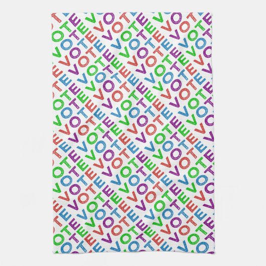 STEM in Meerdere kleuren Theedoek (Verticaal)