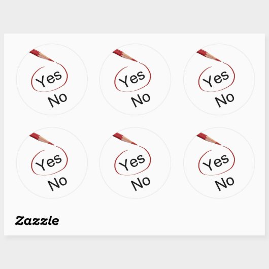 Stem ja, geen Stickers (Vel)