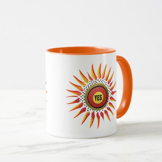 Stem Ja Inheemse Stem aan het Parlement Mok (Voorkant rechts)