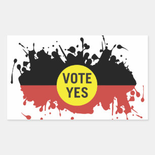 Stem Ja Inheemse Stem aan het Parlement Rechthoekige Sticker