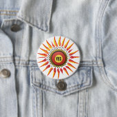 Stem Ja Inheemse Stem aan het Parlement Ronde Button 7,6 Cm (In situ)