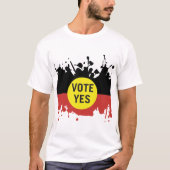 Stem Ja Inheemse Stem aan het Parlement T-shirt (Voorkant)
