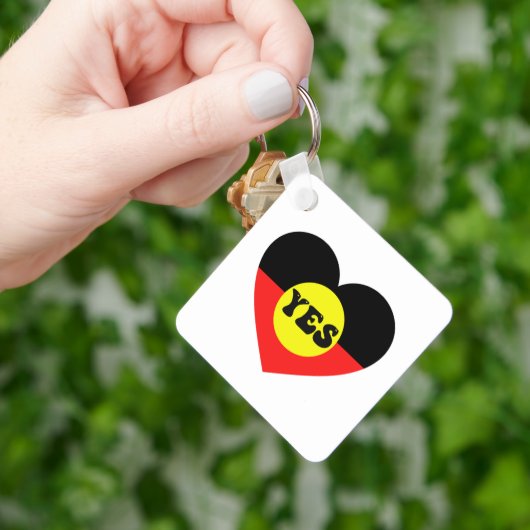 Stem Ja Op De Stem - Eerste Stem van de Inheemse b Sleutelhanger (Hand)
