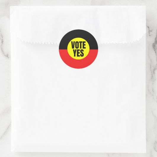 Stem Ja Voor De Stem In Het Parlement Ronde Sticker (Tas)