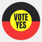 Stem Ja Voor De Stem In Het Parlement Ronde Sticker (Voorkant)