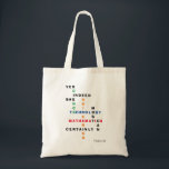 STEM Ja, ze kan inderdaad Motivatie zijn Tote Bag<br><div class="desc">STEM Ja, ze kan budgettaire canvas tas met Christelijk Bijbelvers Motivatie. Deze motivatie canvas tas shows de woorden WETENSCHAP, TECHNOLOGIE, ENGINEERING en MATHEMATIEK - ook wel STEM genoemd - gecombineerd in een origineel kruiswoordontwerp met de motivatie inspirerend prijsopgave JA, ZE KAN ZEKER HET MEEST. De levendige kleuren van de STEM-onderwerpen...</div>