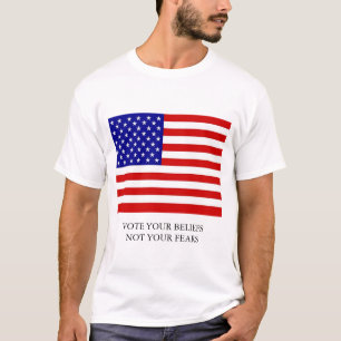 Stem je Beliefs op! T-shirt