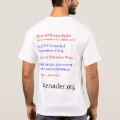 Stem je Beliefs op! T-shirt (Achterkant)