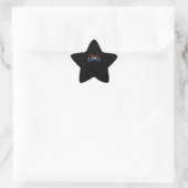 Stem je gekke oom uit | Grappig cadeau voor oom Ster Sticker (Tas)