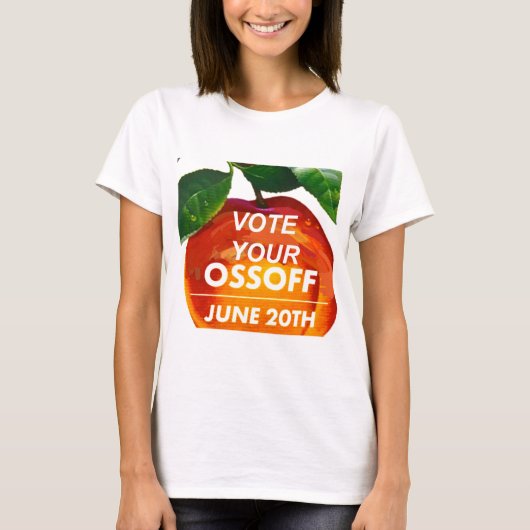 Stem je Ossoff!   STEMMING Jon Ossoff Congres T-shirt (Voorkant)