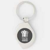 Stem je stem 3 sleutelhanger (Voorkant)