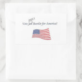 Stem Jed/Abbey Bartlet voor Amerika sticker! Rechthoekige Sticker (Tas)