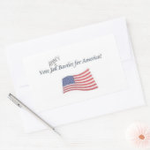 Stem Jed/Abbey Bartlet voor Amerika sticker! Rechthoekige Sticker (Envelop)