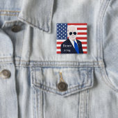 Stem Joe Biden | Amerikaanse presidentsverkiezinge Vierkante Button 5,1 Cm (In situ)