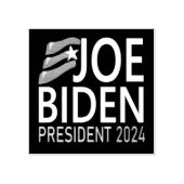 Stem Joe Biden President 2024 Blue Wood Art Stamp Rubberstempel (Afrduk)