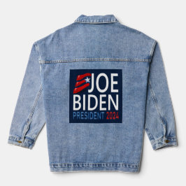Stem Joe Biden President 2024 Verkiezingen Blauw Denim Jacket