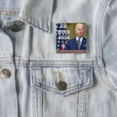 Stem Joe Biden | Presidentsverkiezingen 2024 Vierkante Button 5,1 Cm (In situ)