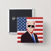 Stem Joe Biden | Presidentsverkiezingen 2024 Vierkante Button 5,1 Cm (Voorkant /achterkant)