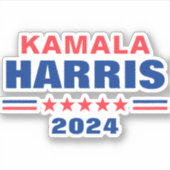 Stem Kamala Harris 2024 Campagne Vinyl Decal Sticker (Voorkant)