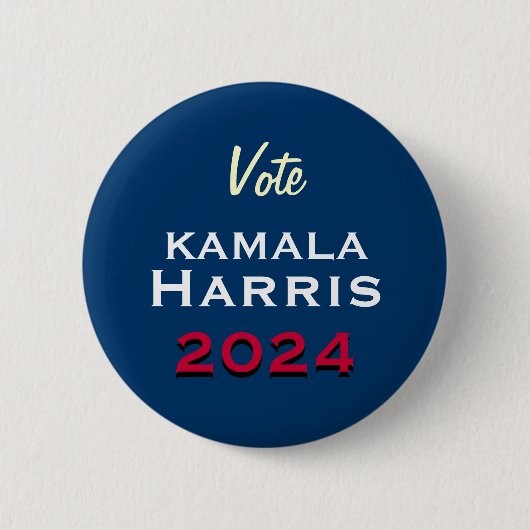 Stem Kamala HARRIS 2024 Campaign Button (Voorkant)