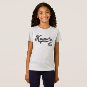 Stem Kamala Harris 2024 Grijs Varsity Kinder T-shi T-shirt (Voorkant volledig)