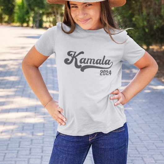 Stem Kamala Harris 2024 Grijs Varsity Kinder T-shi T-shirt