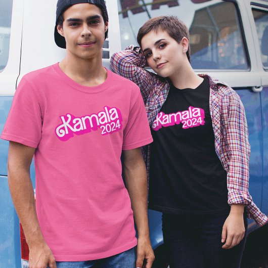 Stem Kamala Harris 2024 Hot Pink Logo T-shirt