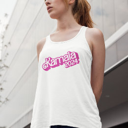 Stem Kamala Harris 2024 Hot Pink Logo Tanktop