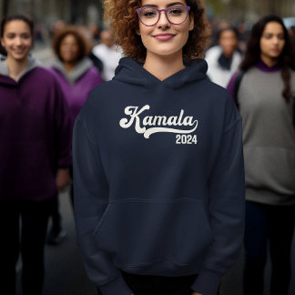 Stem Kamala Harris 2024 Ivoor Wit Varsity Hoodie