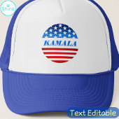 Stem Kamala Harris Custom Text USA Vlag Democraten Trucker Pet