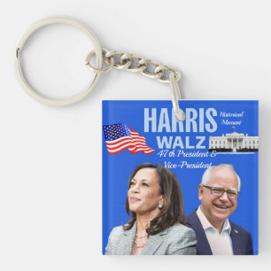 Stem-Kamala-Harris-en-Tim-Walz-2024_ Sleutelhanger
