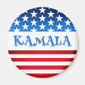 Stem Kamala Harris USA Vlag Typografie Aangepaste  Magneet (Voorkant)