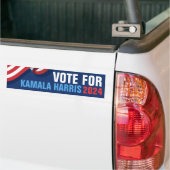 Stem Kamala Harris voor President 2024 Blauw Bumpersticker (Op Truck)