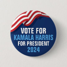 Stem Kamala Harris voor President 2024 Blauw