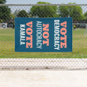 Stem Kamala niet autocratie Gepersonaliseerd Spandoek (Insitu)