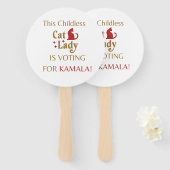 Stem Kamala Sign/Fan Handwaaier (Voorkant en achterkant)