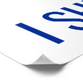 Stem Kamala USA vlag Shih Tzu Niet schattige hond Poster (Hoek)