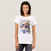 Stem Kamala USA vlag Shih Tzu Niet schattige hond T-shirt (Voorkant volledig)