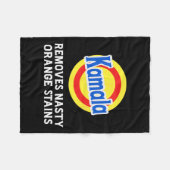 Stem Kamala Verwijdert Nasty Oranje Vlekken Wasmid Fleece Deken (Voorkant (Horizontaal))