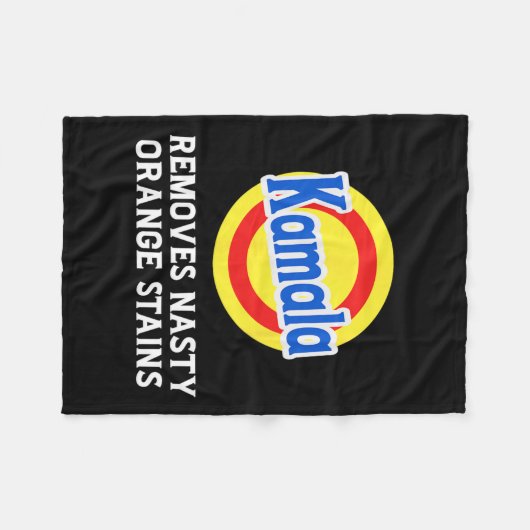 Stem Kamala Verwijdert Nasty Oranje Vlekken Wasmid Fleece Deken (Voorkant (Horizontaal))