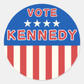 Stem Kennedy Onafhankelijke Partij Ronde Sticker (Voorkant)