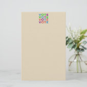 STEM Kleurrijk Briefpapier (Staand voorkant)
