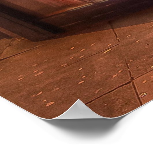 Stem koffiewinkel op poster (Hoek)