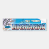 Stem Libertarisch Bumpersticker (Voorkant)